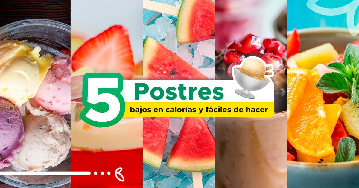 5 Postres Bajos en Calorías y Fáciles de Hacer